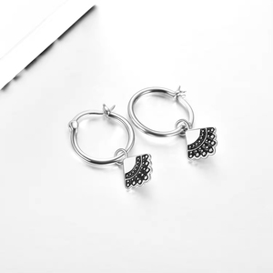 S925 plata esterlina esmalte RBG disidencia collar gota aro pendientes para mujer - Product Image 4