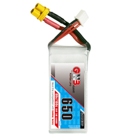 Batterie LiPo FPV GNB GAONENG 650mAh 2S 7.4V 80C avec connecteur XT30 pour moteurs brushless de 90mm à 130mm, course FPV Torrent 110 Q