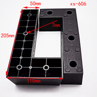 Pieds de meubles en plastique en forme de L modernes, robustes, pour canapé, personnalisation OEM, livraison rapide en 5 jours