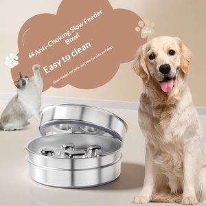 Tazón para Perros <span class=keywords><strong>con</strong></span> Diseño en Relieve <span class=keywords><strong>de</strong></span> Corazón y <span class=keywords><strong>Hueso</strong></span>, Antideslizante, <span class=keywords><strong>de</strong></span> Alimentación Lenta y Anti-Asfixia, para Perros Medianos y Grandes - Product Image 2