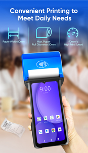 Lector <span class=keywords><strong>de</strong></span> <span class=keywords><strong>Tarjetas</strong></span> Todo en Uno Hot Stable F1s Plus con Android 14, Impresora Portátil <span class=keywords><strong>de</strong></span> Punto <span class=keywords><strong>de</strong></span> Venta, Impresora <span class=keywords><strong>de</strong></span> Etiquetas <span class=keywords><strong>de</strong></span> 58 mm, Máquina POS - Product Image 4