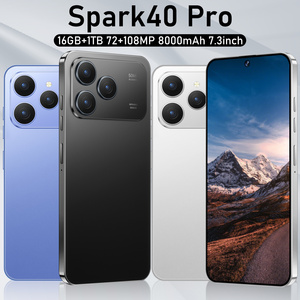สมาร์ทโฟน Spark40pro 5G รุ่นขายดีที่สุด หน้าจอ 2K ขนาด 7.3 นิ้ว กล้องหลังความละเอียดสูง รุ่นไม่มีล็อค รองรับภาษาฝรั่งเศส - Product Image 4