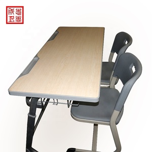 Conjunto <span class=keywords><strong>de</strong></span> Escritorio y Silla Doble <span class=keywords><strong>de</strong></span> Madera Moderna y Cómoda <span class=keywords><strong>de</strong></span> 120x50cm para Estudiantes, para Uso en el Aula - Product Image 6