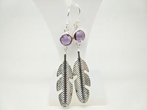 Pendientes Colgantes de Amatista Natural Hechos a Mano, Plata de Ley 925, Joyería de Piedras Preciosas Auténticas para Mujer, Venta al por Mayor, Estilo Vintage para Bodas - Product Image 5