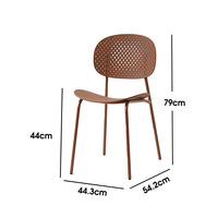 Chaise en plastique ajourée de haute qualité, très vendue, pour restaurant, salon, café