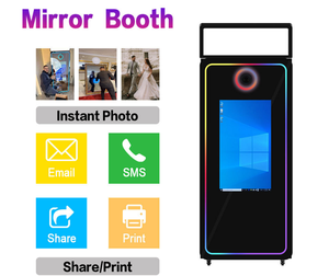 Estación <span class=keywords><strong>de</strong></span> Selfie Digital con Pantalla Táctil LCD <span class=keywords><strong>de</strong></span> 21.5 o 32 Pulgadas para Bodas y Fiestas, para DSLR, iPad, Espejo Mágico <span class=keywords><strong>Salsa</strong></span>, Precio <span class=keywords><strong>de</strong></span> Fotomatón - Product Image 4