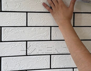 Papier peint imperméable auto-adhésif Wayon facile à installer, panneau mural de cuisine en mousse PE, papier brique - Product Image 3