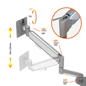Nuevo Soporte de Brazo para Dos Monitores con Giro de 180° y Rotación de 360° para PC - Product Image 2