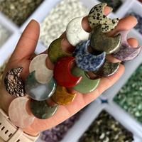 Novedades Económicas Lunas Crecientes de Cristales de Cuarzo Mixtos Naturales de 30 mm para Sanación para Comprador