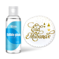 Prix de gros Colle comestible et décoration transparente de qualité alimentaire pour gâteau Adhésif non toxique Artisanat comestible Confiserie 50ml