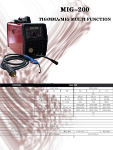 Máquina de soldadura <span class=keywords><strong>MIG</strong></span>-<span class=keywords><strong>200</strong></span>, soldador <span class=keywords><strong>mig</strong></span> tig mma, multifunción, doble voltaje - Product Image 3