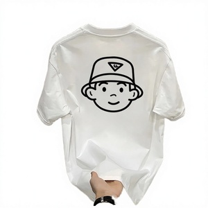 เสื้อยืดแขนสั้นผู้ชาย ผ้าฝ้าย 100% ทรงลำลอง สีพื้น น้ำหนัก 180 กรัม รุ่นอเนกประสงค์ แบรนด์ดัง แนวสตรีทอเมริกัน สไตล์หลวมๆ  คอลเลคชั่นใหม่ประจำฤดูร้อนปี 2025 - Product Image 3