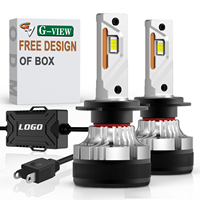 Gview fabrika otomatik led ampuller G12W 30000lm 170w h13 h1 h7 9005 9006 H11 H19 araba led ışık motosiklet ampulü h4 led far
