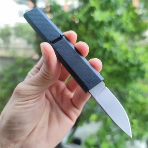 Cuchillo de Bolsillo Plegable Portátil para Supervivencia en la Jungla, para Acampar al Aire Libre, con Funda Negra, Hoja de Acero Inoxidable Reforzada con Fibra de Vidrio, DIY OEM - Product Image 6