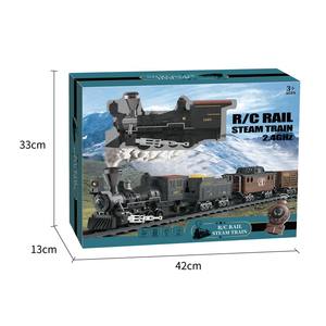 <span class=keywords><strong>Train</strong></span> à vapeur télécommandé 2.4GHz, jouet de voie de fente de <span class=keywords><strong>Train</strong></span> à vapeur classique pour enfants - Product Image 4