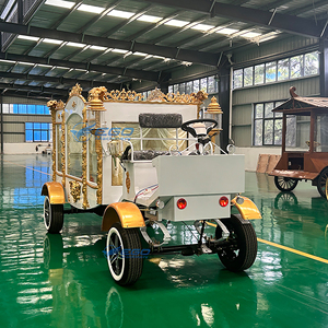 รถลิมูซีนคลาสสิกปี 2025 รถศพสวยงามหรูหราแบบลากม้าสำหรับขาย รถม้าสำหรับงานศพ บริการขนส่งพิเศษ - Product Image 4