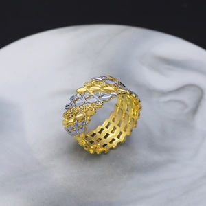 Anillo de Hombre Chapado en Oro de 24K al por Mayor Jxx, Anillo de Oro Cuadrado Geométrico Simple, Anillo de Boda - Product Image 3