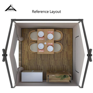 Casa Prefabricada Pequeña, Hotel al Aire Libre, Safari, Carpa de Glamping Impermeable, Carpa de Camping Familiar de Lujo, Una Habitación, 2-4 Personas, 4 Estaciones - Product Image 6