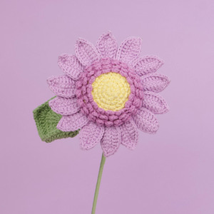 Ramo de Girasoles Tejidos a Crochet, Flores Artificiales con Envoltura, Regalo para el Día del Maestro, Decoración de Graduación - Product Image 6