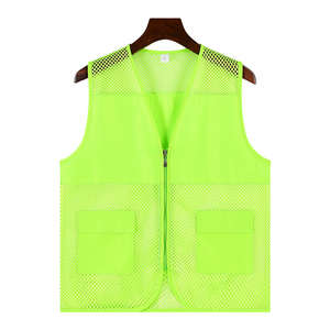 سترة صيفية شبكية قابلة للتنفس مع طباعة شعار مخصص، سترة عمل للفريق الطبي والتطوعيين مصنوعة حسب الطلب. - Product Image 6