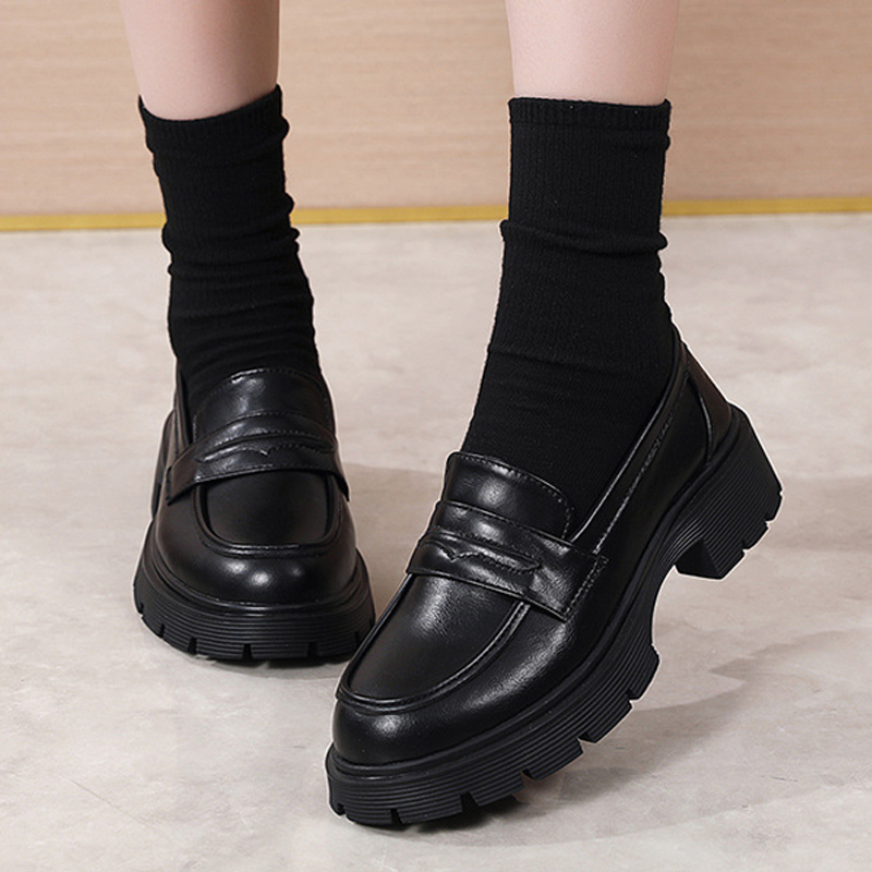 [JILLSTUART]★韓国人気★PLATFORM LOAFERS JILLSTUART]☆韓国人気☆JOY BLACK PLATFORM MONK (JILLSTUART