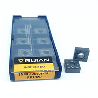 Plaquettes de coupe CNC de marque Ruian SNMG120408-TR-RP1020 en carbure de tungstène revêtues PVD, outils de tournage OEM haute dureté