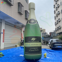 BOYAN bouteille de champagne gonflable sur mesure promotionnelle grande bouteille de champagne en plastique champagne décoratif publicitaire géant