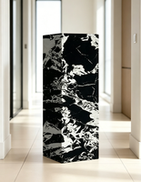 Support à fleurs minimaliste de luxe en ardoise mate pour la décoration de la maison, du salon, de la villa, de l'entrée, du hall d'hôtel