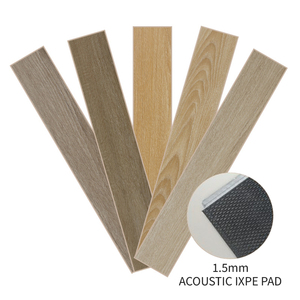 Plancher SPC à chevrons (noyau de 5 mm + sous-couche silencieuse IXPE de 1,5 mm) – <span class=keywords><strong>Planche</strong></span> de vinyle rigide imperméable pour usage résidentiel et commercial - Product Image 1