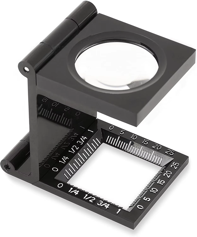 8X Plastic Folding Loupe Magnifying Glass