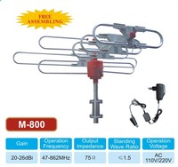 Antenne TV extérieure amplifiée rotative Xinxidi M-800 - Antenne HDTV (CCT)