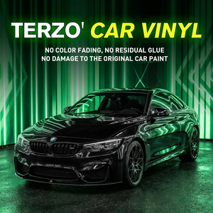 Professional PET Crystal-Clear <b>Black</b> Film Medium Stretch Waterproof Color Changing 8MIL Thick Full Car <b>Wrap</b> - Product Image 5