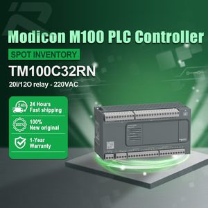 โมดูล PLC รุ่น Original Sch-neider TM100C32RN ซีรีส์ Modicon M100 รุ่น TM100C32RN ตัวควบคุมลอจิกแบบตั้งโปรแกรมได้ 20I/12O รีเลย์ 220VAC - Product Image 1