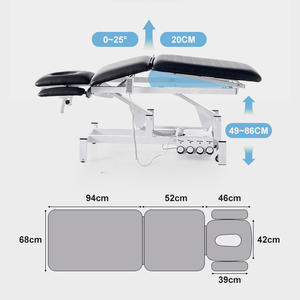 HICOMED Traitement d'acupuncture ostéopathique électrique Table de spa de massage sur canapé Lit de rééducation de physiothérapie de la colonne vertébrale médicale - Product Image 6