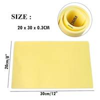 Peau d'entraînement pour maquillage permanent et tatouage, grande taille, 3 mm d'épaisseur, accessoire de tatouage en silicone double face, faux derme pour entraînement des sourcils