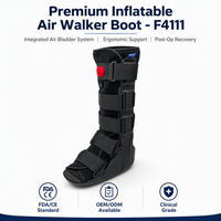 Botte de marche innovante à chambre à air réglable F4111 - Attelle de cheville amovible pour entorses et blessures des tissus mous