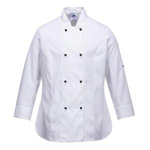 PORTWEST - C837WHRXL Chaqueta blanca de chefs de mujer Rachel-EAN 5036108276486 CHEFS AND FOOD INDUSTRY WORKWEAR - Product Image 1