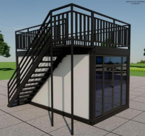 קרן הזן פלדה מודרנית עמיד למים אש מרובע מיכל בית מיכל דירה משרד פריסה 3*6*2.8 מ 'חנות חיצונית מלון קל - Product Image 2