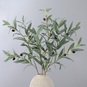 Hojas de Olivo Artificiales, Simulación de Hojas de Olivo, Planta Verde Artificial, Decoración de Hojas de Olivo para Bodas, Arreglos Florales - Product Image 2