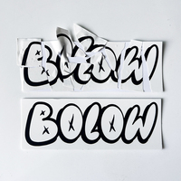 Logotipo personalizado cáscara de huevo troquelado hojas de pegatinas vinilo destructible resistente al agua personalizado Graffiti cáscara de huevo etiquetas