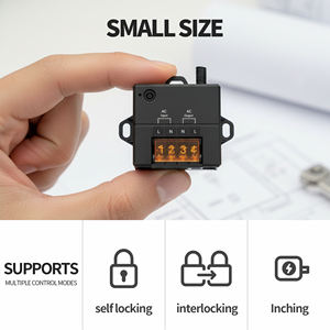 Mini interrupteur sans fil AC 240V 10A pour le contrôle des chauffe-eau, interrupteur à distance haute puissance pour contrôler les appareils à haute consommation - Product Image 2