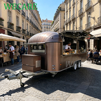 Camion de restauration rapide WECARE personnalisé pour pizzas, tacos, saucisses grillées, hot-dogs, bretzels, chocolat, avec équipement de cuisine complet