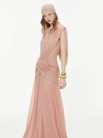 Robe d'été plissée sans manches à col en V, style luxe léger français, respirante, mini, coupe trapèze, taille naturelle, élégante et amincissante pour femme, idéale pour les soirées.