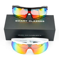 Lunettes de cyclisme 2026 SANVNET SNT STRIDE avec caméra anti-tremblement 8MP, étanches IPX-6, commande vocale, charge rapide Type-C, IA