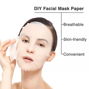มาส์กกดคอตตอนธรรมชาติแบบ100% แผ่นหน้าแบบ DIY นุ่มสำหรับการดูแลผิวความงามของใบหน้าและร่างกาย - Product Image 5