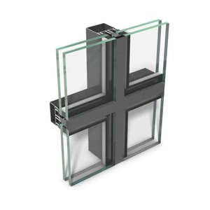 Muro Cortina de Vidrio Moderno para Fachada de Edificio con Perfil de Aluminio, Vidrio Templado Low-E, Aislamiento Térmico y Resistente al Fuego - Product Image 4