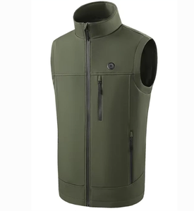 Chaleco calefactor inteligente para hombre, cortavientos, informal, para invierno, con cierre de cremallera, 9 zonas de calefacción, chaqueta cálida. - Product Image 4