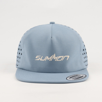 Casquette de golf imperméable à séchage rapide, perforée au laser, personnalisée, de haute qualité, avec logo imprimé en caoutchouc, casquette de baseball snapback, casquette d'été