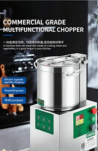 Picadora de Carne Eléctrica Comercial de Acero Inoxidable, Máquina Multifuncional para Picar Verduras y Alimentos para Cocina, Restaurante y Granja - Product Image 5