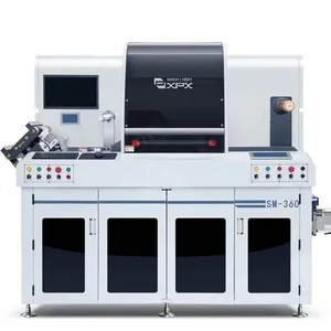 XPX SM-350 paper logo digital die cutting machine with laser mark sensor sheeter and CCD camera